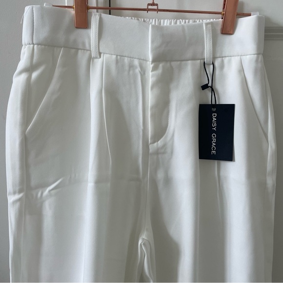 Daisy Grace Wide-Leg Pants - Small - White - Picture 3 of 6